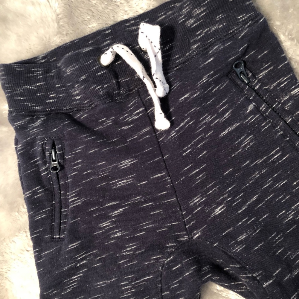 Navy Blue and White Joggers